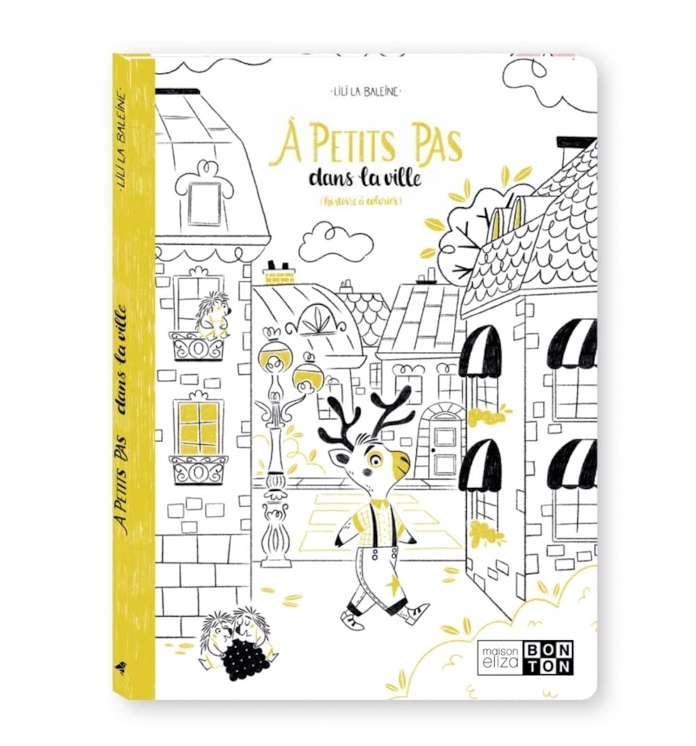 A petits pas dans la ville (histoire à colorier)