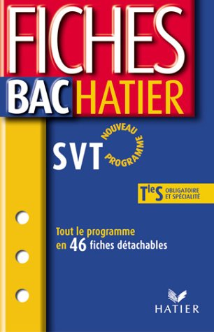 Sciences de la vie et de la Terre, terminale S, enseignement obligatoire et enseignement de spéciali