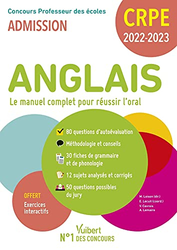 Anglais, le manuel complet pour réussir l'oral : concours professeur des écoles, admission : CRPE 20