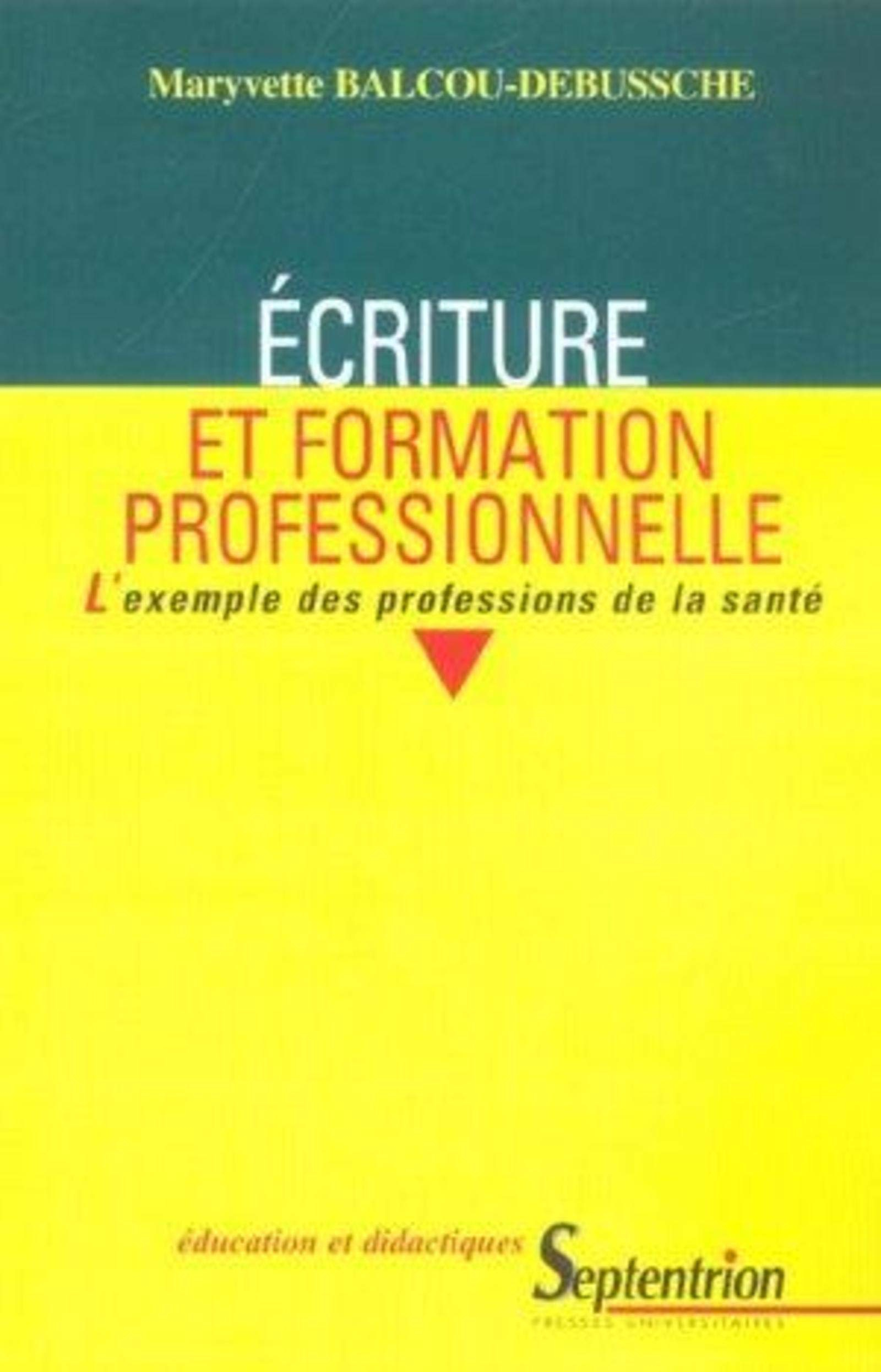 Ecriture et formation professionnelle : l'exemple des professions de la santé