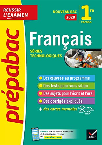 Français 1re technologique : nouveau bac 2020