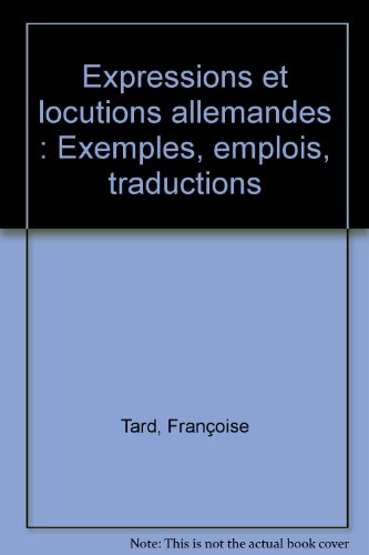 Expressions et locutions allemandes