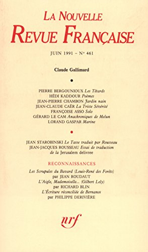 Nouvelle revue française, n° 461
