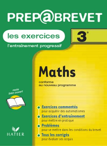 Les exercices, Maths, 3e