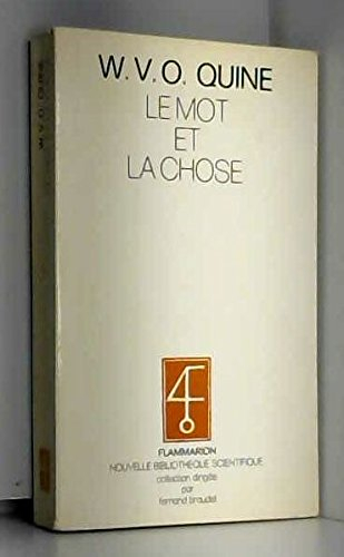 Le mot et la chose