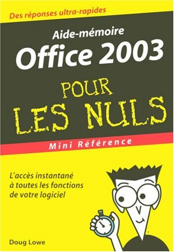 Office 2003 pour les nuls