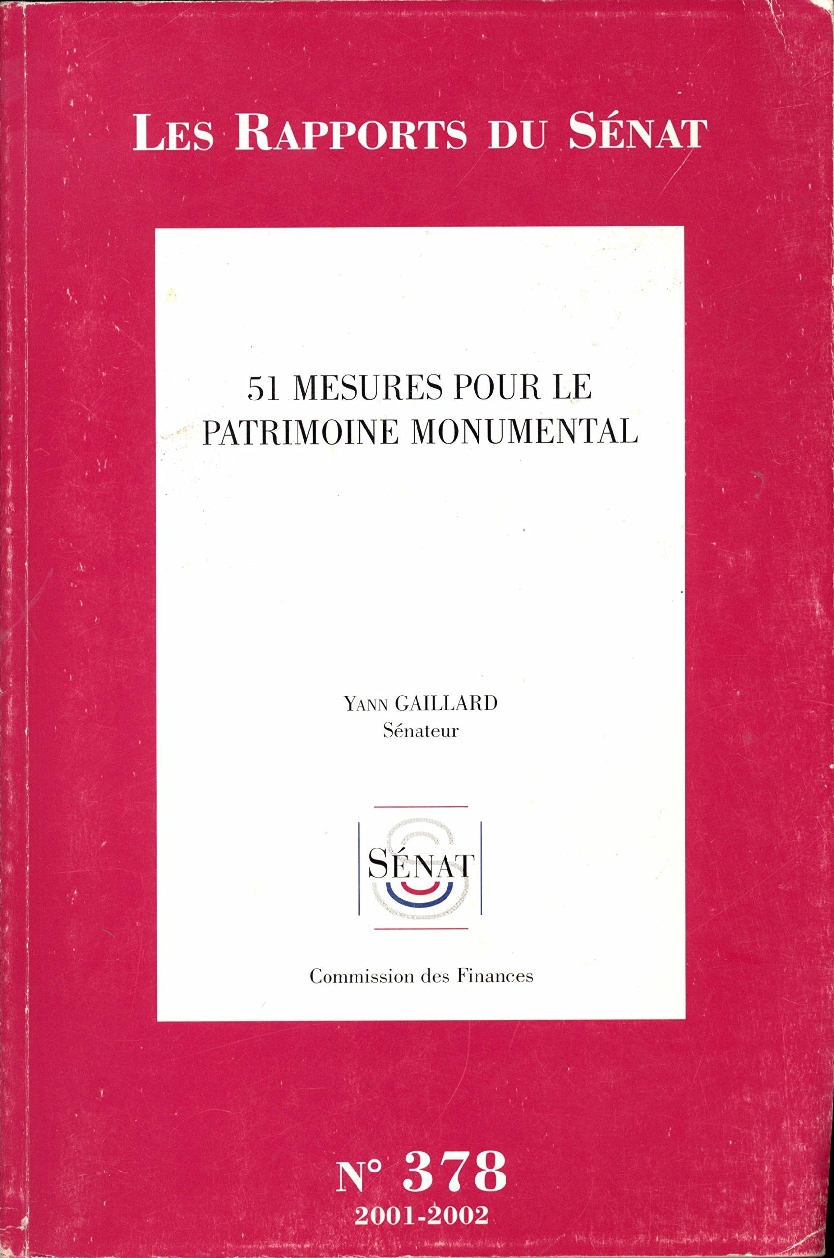 Rapport d'information sur la mission de contrôle sur l'action en matière de patrimoine (Impressions.
