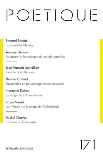Poétique, n° 171