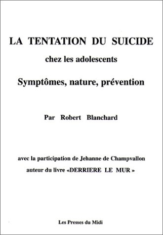 La tentation du suicide chez les adolescents : symptômes, nature, prévention