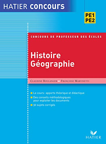 Préparation à l'épreuve d'histoire et de géographie au concours de professeur des écoles : le cours,
