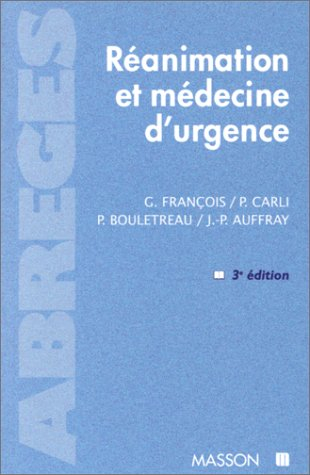 Réanimation et médecine d'urgence