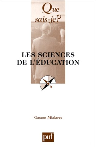 les sciences de l'éducation