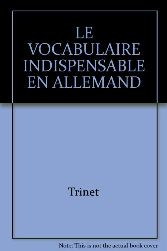 le vocabulaire indispensable en allemand