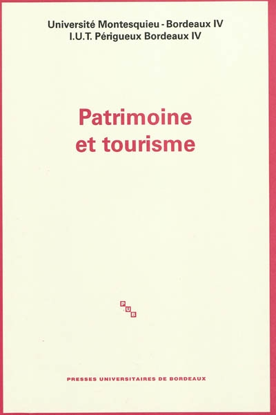 Patrimoine et tourisme