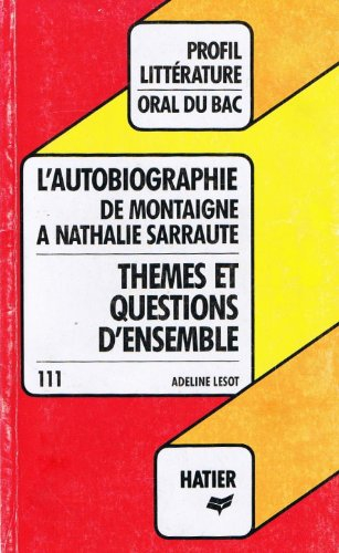 l'autobiographie