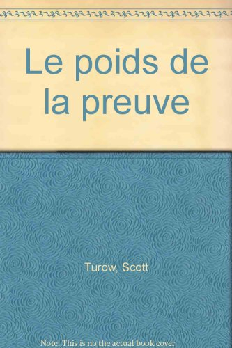 le poids de la preuve