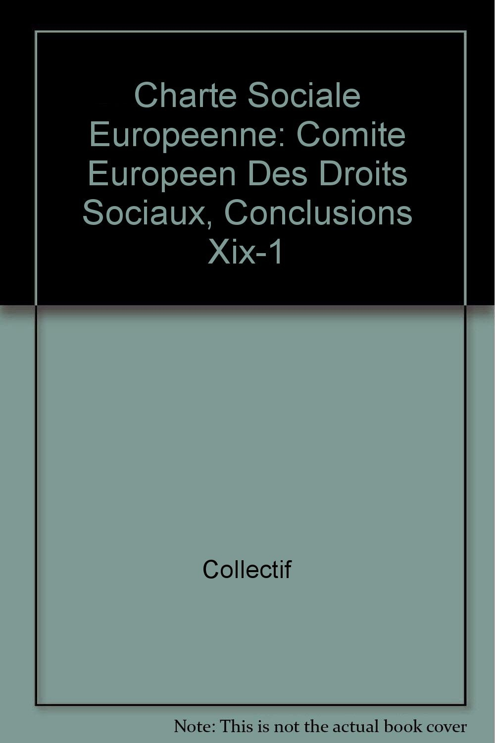 Charte sociale européenne : conclusions XIX-1 (2008)