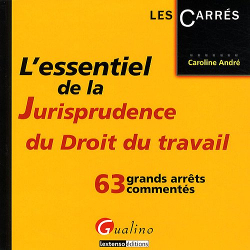 L'essentiel de la jurisprudence du droit du travail : 63 grands arrêts commentés