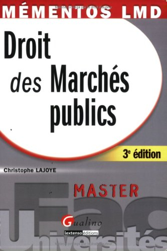 Droit des marchés publics