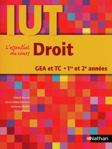 Droit, GEA et TC, 1re et 2e années