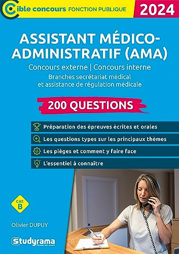 Assistant médico-administratif (AMA), branches secrétariat médical et assistance de régulation médic