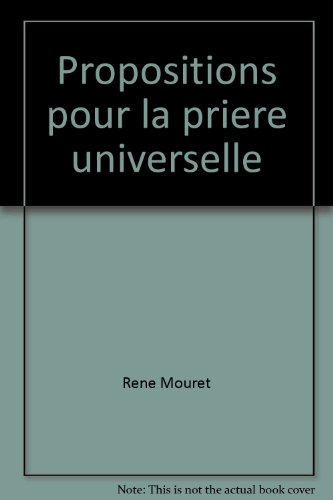 Propositions pour la prière universelle
