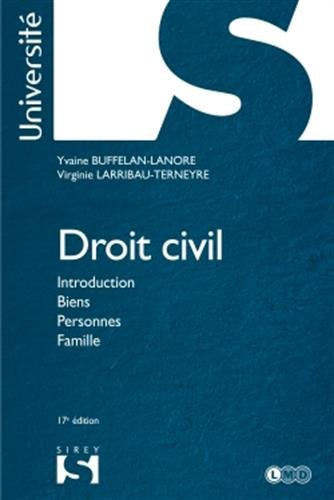 Droit civil : introduction, biens, personnes, famille