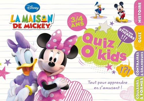 La maison de Mickey, quiz o'kids, 3-4 ans