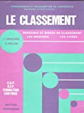 LE CLASSEMENT DES LIVRES