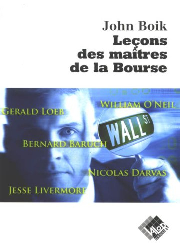 Leçons des maîtres de la bourse