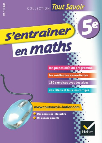S'entraîner en maths : 5e