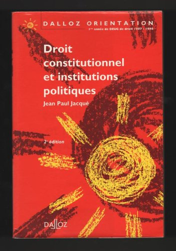 droit constitutionnel et institutions politiques