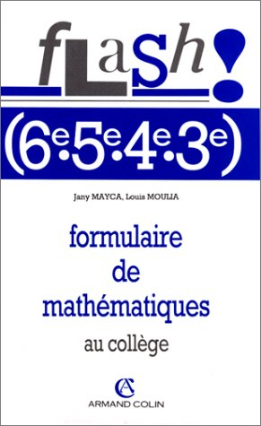 Formulaire de mathématiques au collège : 6e, 5e, 4e, 3e