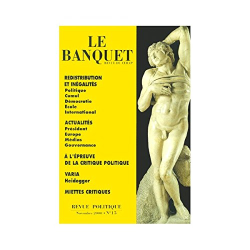 Banquet (Le), n° 15. Redistribution et inégalités