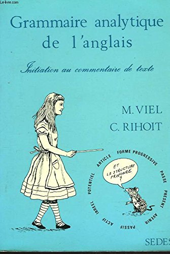 grammaire analytique de l'anglais