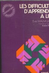 les difficultés d'apprendre à lire.