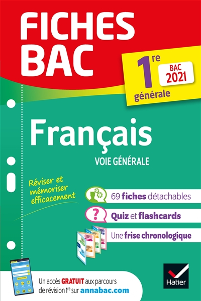 Français voie générale, 1re générale : bac 2021