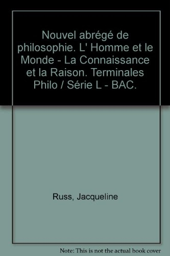 nouvel abrégé de philosophie, série l