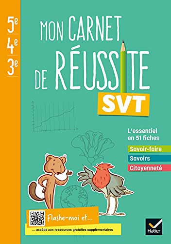Mon carnet de réussite SVT 5e, 4e, 3e