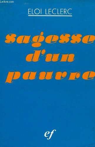 sagesse d'un pauvre