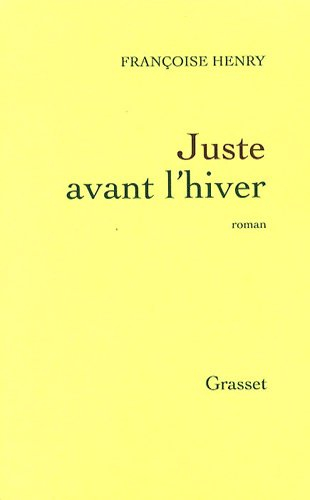 Juste avant l'hiver