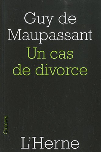 Un cas de divorce. Le champ d'oliviers