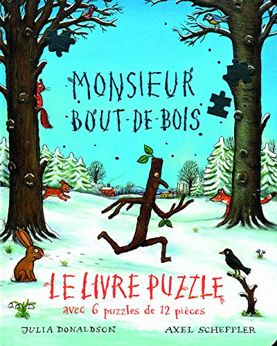 Monsieur Bout-de-Bois : le livre-puzzle avec 6 puzzles de 12 pièces