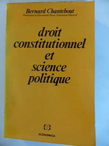 droit constitutionnel et science politique