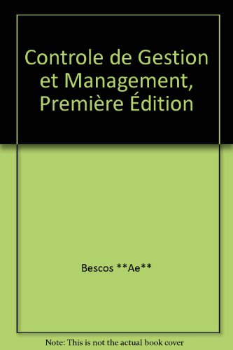 Contrôle de gestion et management