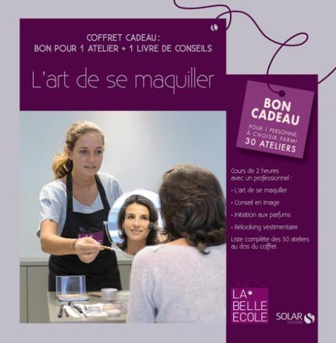 coffret cadeau 2 en 1 : &#34,l'art de se maquiller&#34, - bon pour 1 atelier de 2h , 1 livre de cons