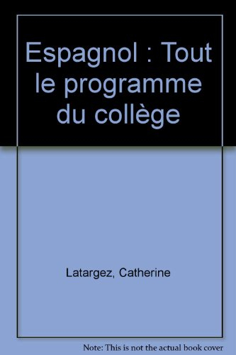 espagnol : tout le programme du collège