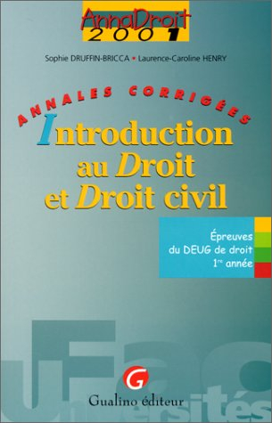 Anna Droit 2001 Intro Droit Civil