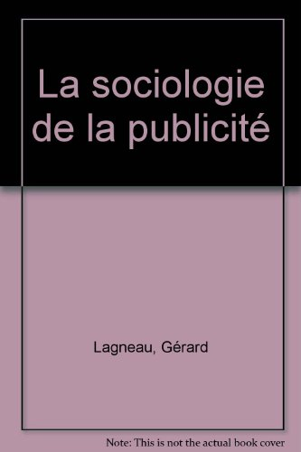 La Sociologie de la publicité