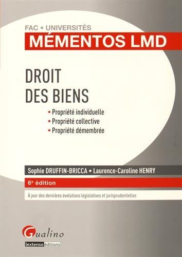 Droit des biens : propriété individuelle, propriété collective, propriété démembrée